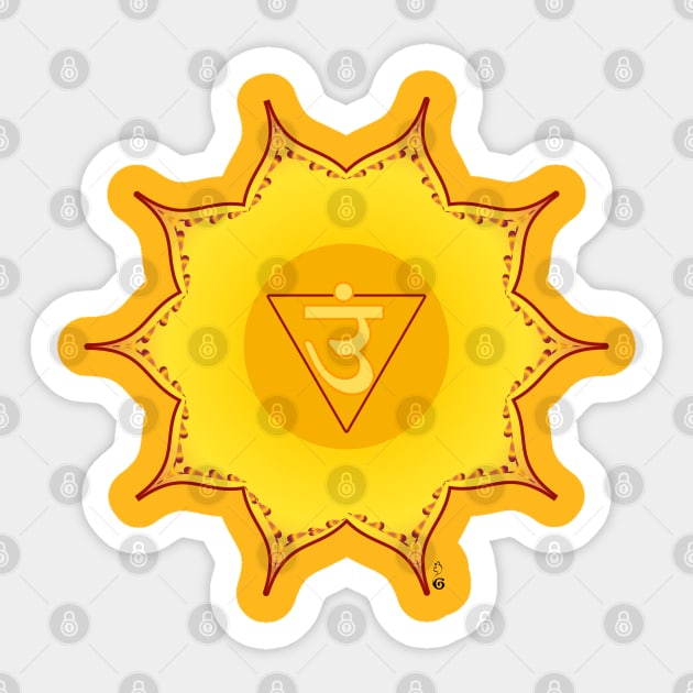 Manipura chakra Sticker by HagalArt